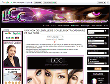 Tablet Screenshot of lentille-contact-couleur.fr